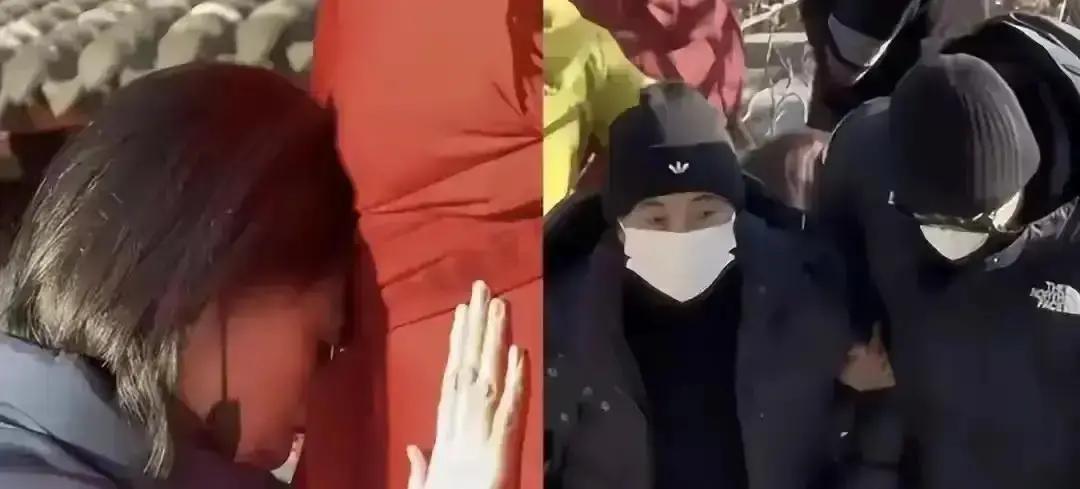 罗晋删博第3天，唐嫣被拍到这个动作罗晋工作室的律师函还没凉透，狗仔先怂了。