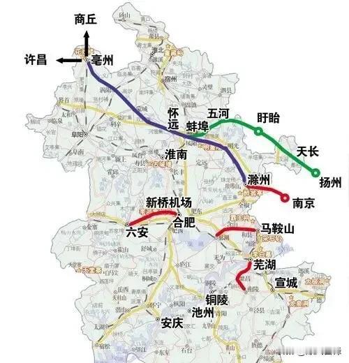 尽早规划建设亳州蒙城怀远蚌埠滁州南京城际铁路，加密中西部地区进入长三角的便捷通道