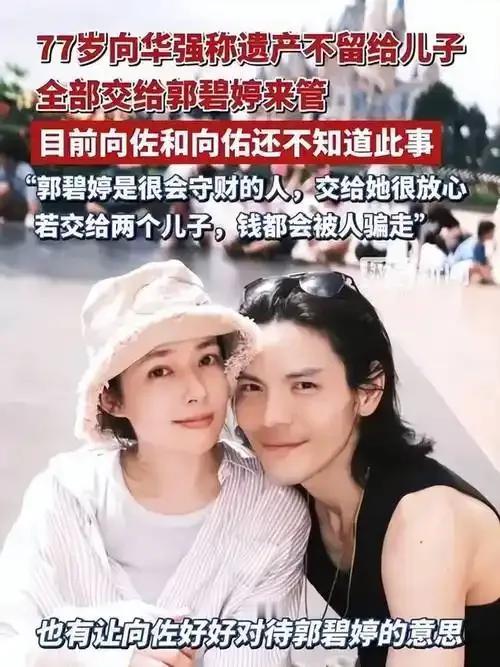 2026年2月25日，向华强宣布遗产全交给儿媳郭碧婷管理，向佐、向佑两兄弟不得直