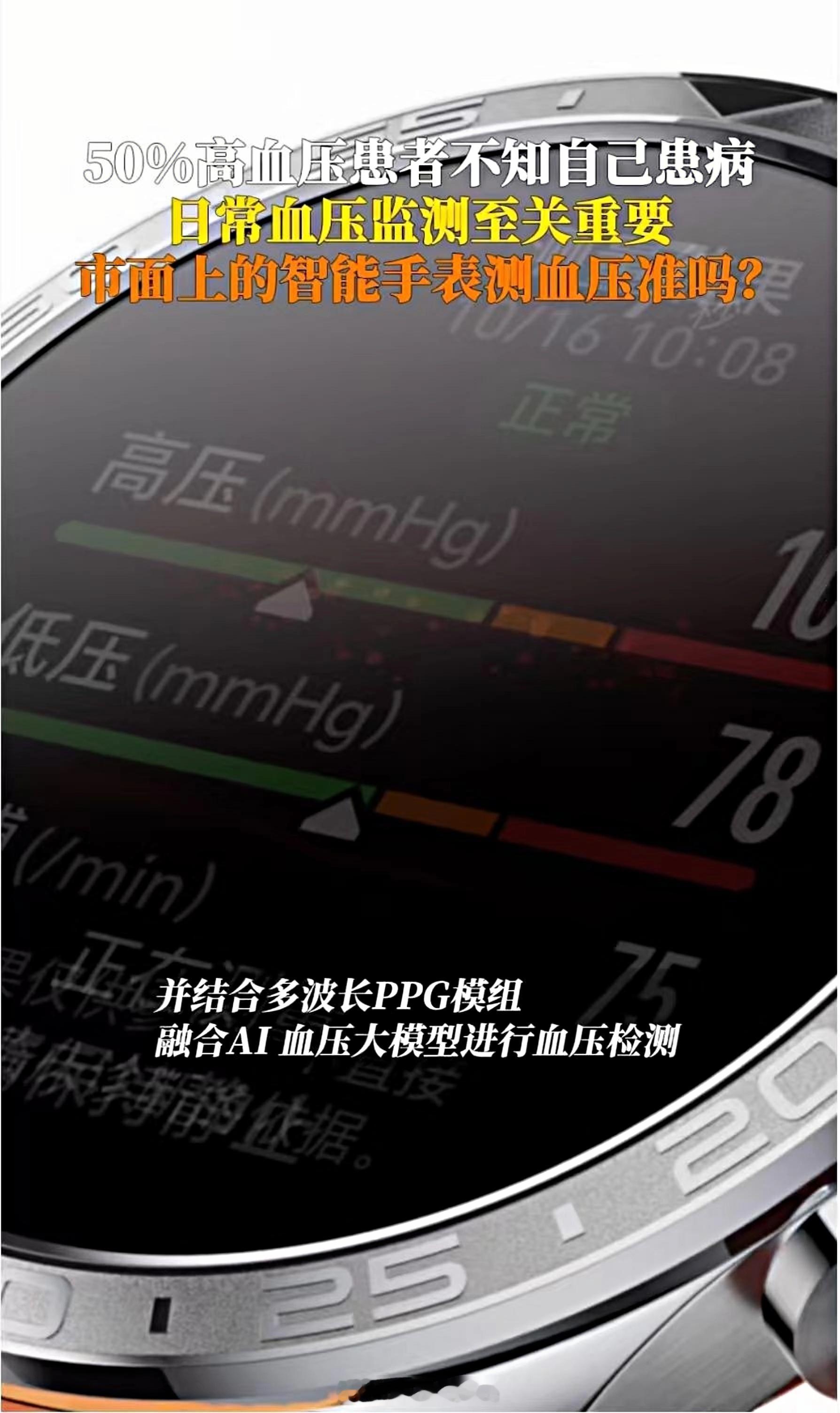 智能手表无感血压监测成为新的趋势，随时随地腕上测量血压，不仅方便，还很准确，日常