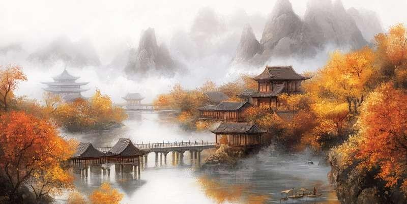 嵩高山北边有个很大的山洞。晋朝时，有个人不小心掉进了洞里，在洞里看见两个仙人在下