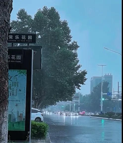 期盼已久，胶州这场大雨终于来了，真是久旱逢甘霖！近期胶州旱情严重，7月降雨量少