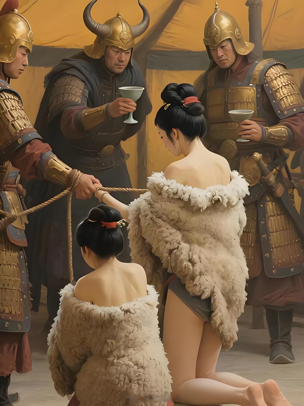 牵羊礼，古代最彻底的臣服，像羔羊一样任人宰割。​​​