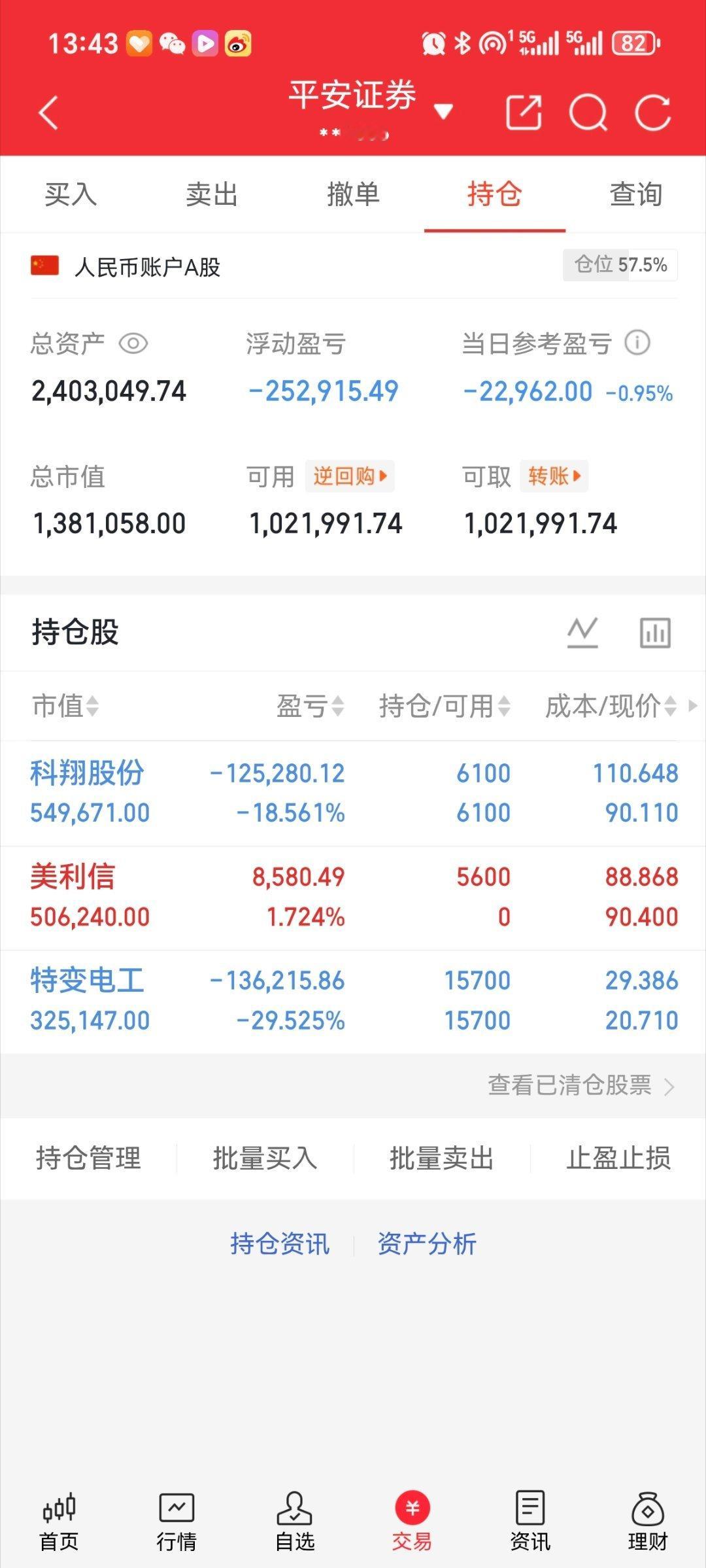 美利信，科翔股份，特变电工