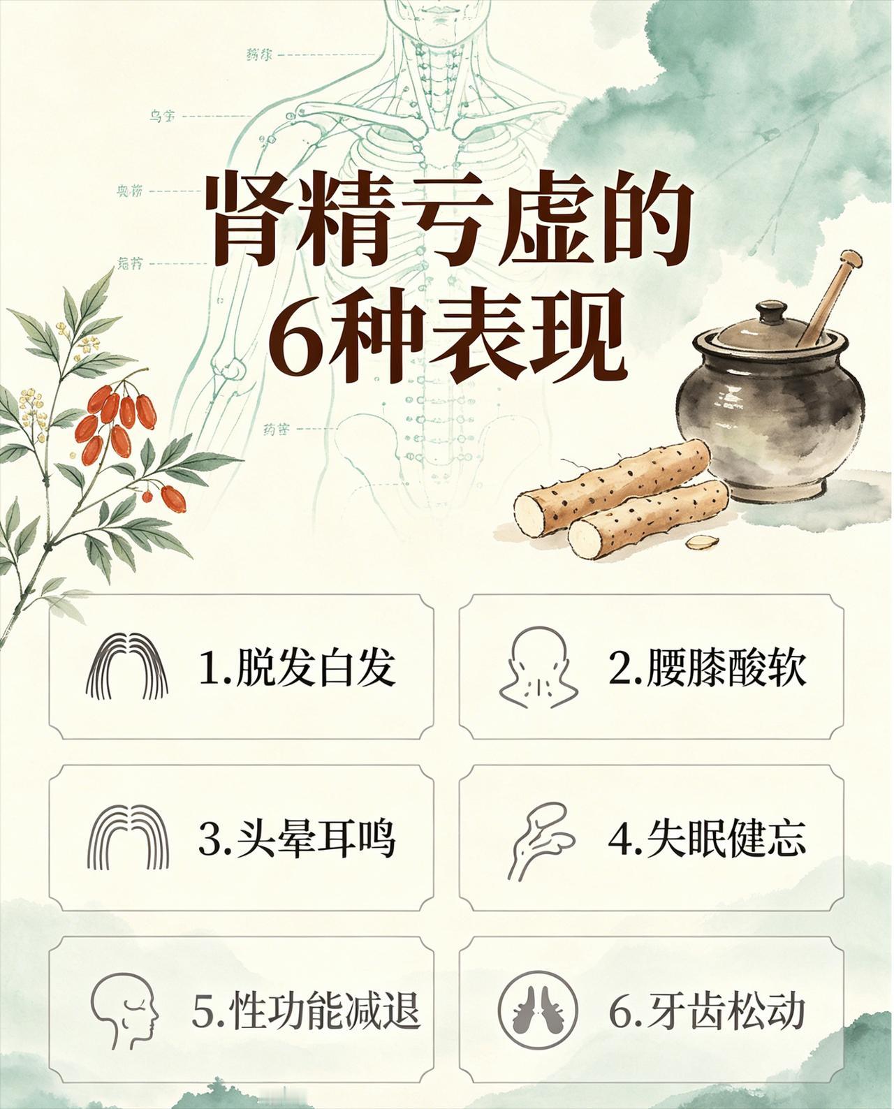 肾精亏虚常见六大身体症状