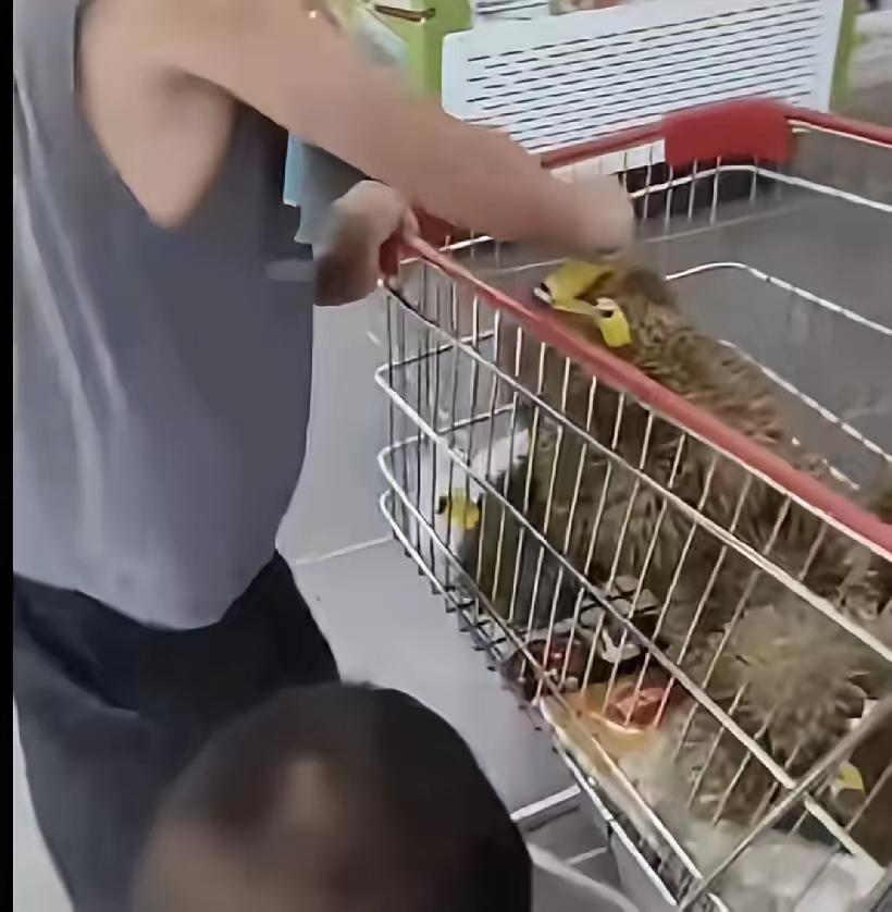 你小子是个狠人。[捂脸哭]​男孩考试得了满分，爸妈非常高兴，被奖励30秒在超市随