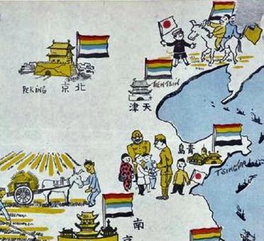 这是1938年6月22日，日寇侵占华南汕头后空投的反蒋传单。这张传单是日军精心设