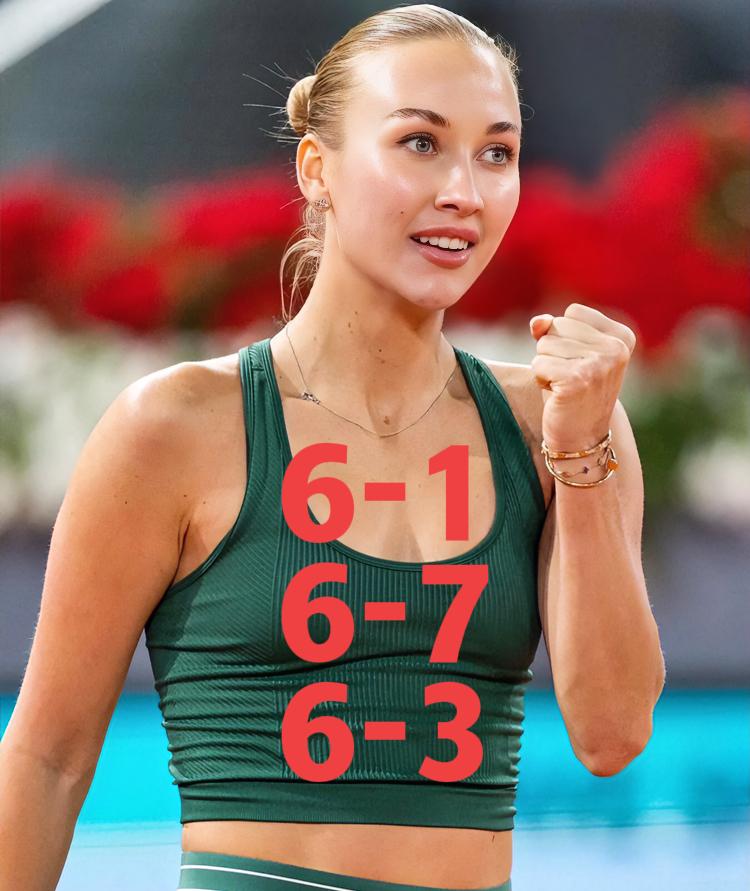 你能想到吗？资格赛选手波塔波娃竟然晋级四强了！！网友：波塔波娃这是要将幸运进