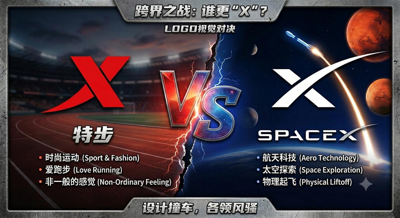 SpaceX的Logo有没有抄袭特步？今天刷到一个神级脑洞：有人盯着马