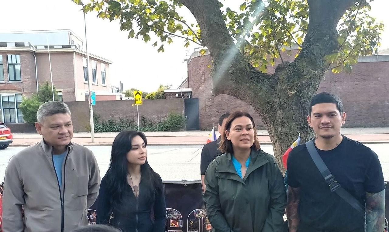 被羁押在荷兰海牙的菲律宾前总统罗德里戈·杜特尔特的四个孩子：保罗、莎拉、塞巴斯蒂