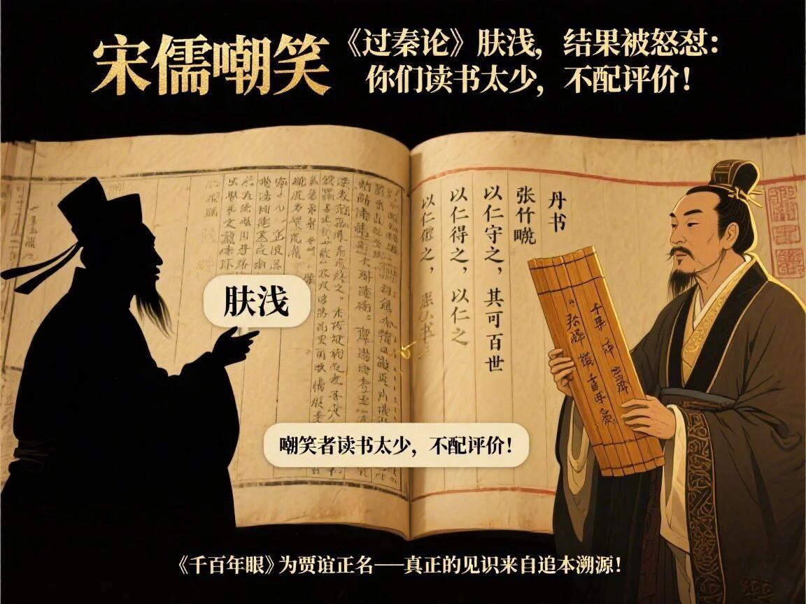 宋儒嘲笑《过秦论》肤浅，结果被怒怼：你们读书太少，不配评价！贾谊的《过秦论》曾