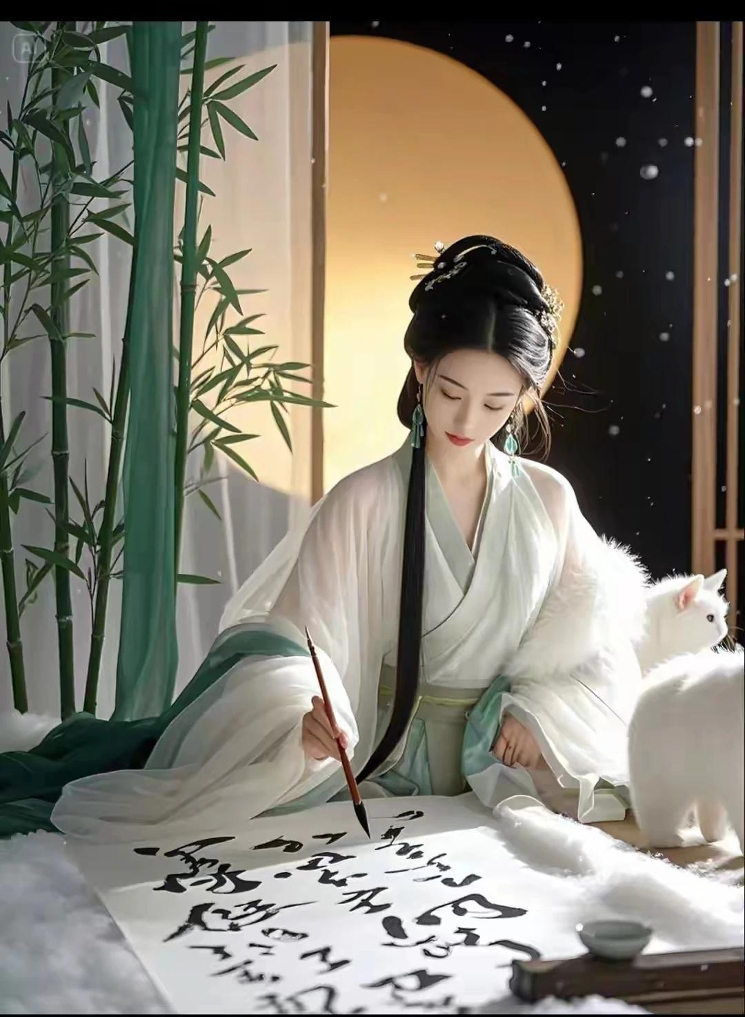 上联：墨韵清香沁心扉下联：兰露幽芳绕纸旁