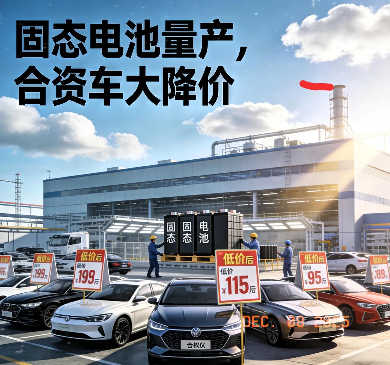 固态电池一量产，合资车这波降价来得也太猛了！刚刷到固态电池量产的消息，转头