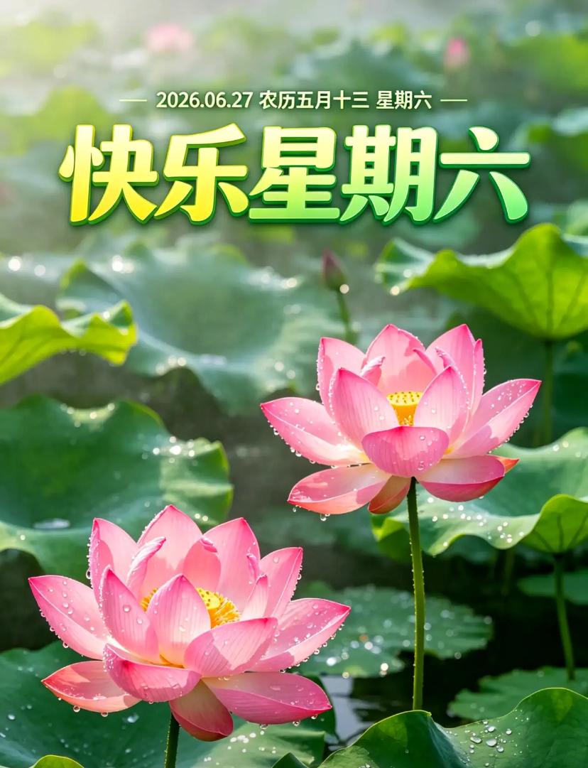 🌺2026./6.27炎夏晨光.日子清宁🌺🌴🌸一周劳碌轻轻画上句点，