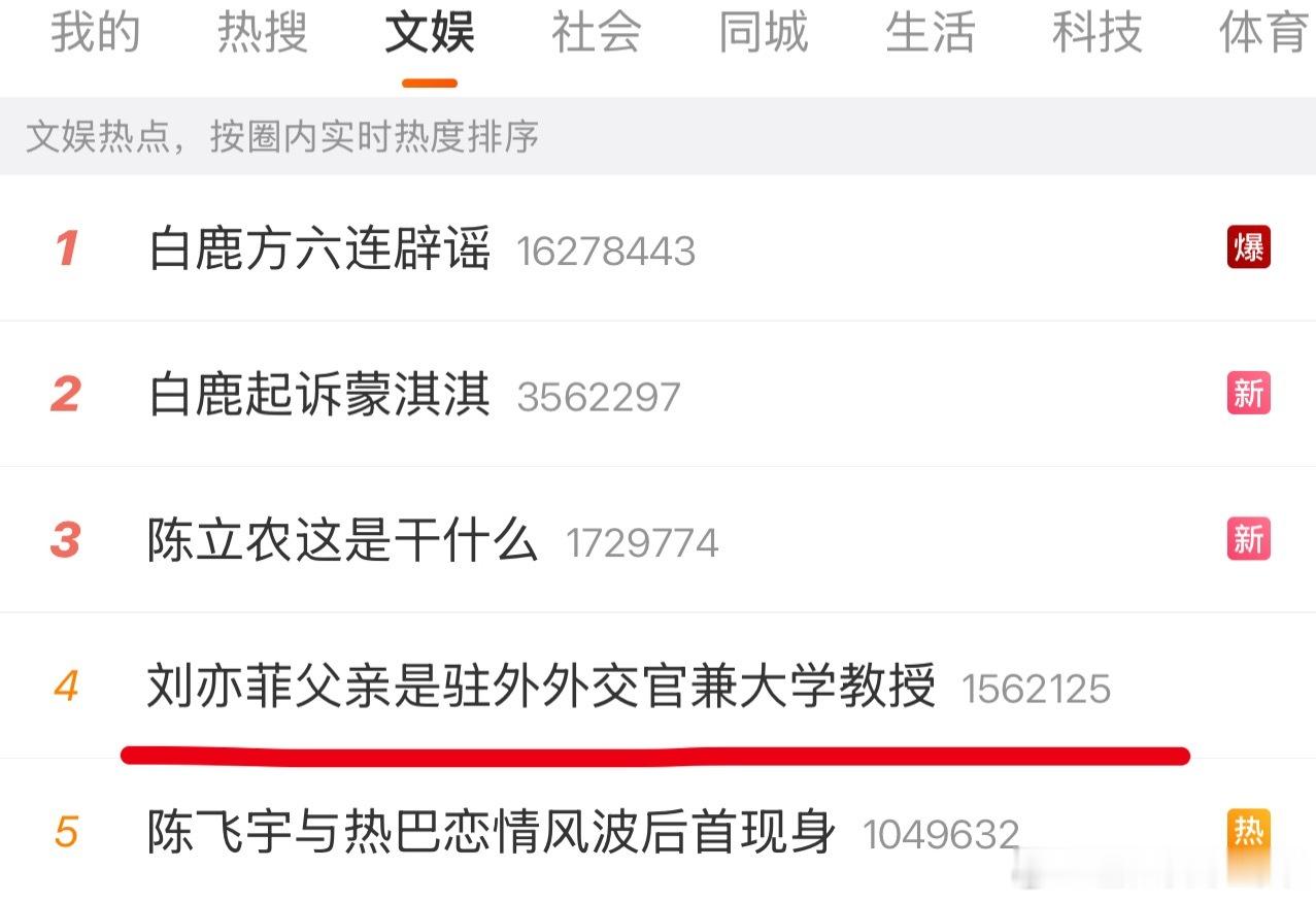 刘亦菲这几天的热搜，只差没挖出祖宗了。