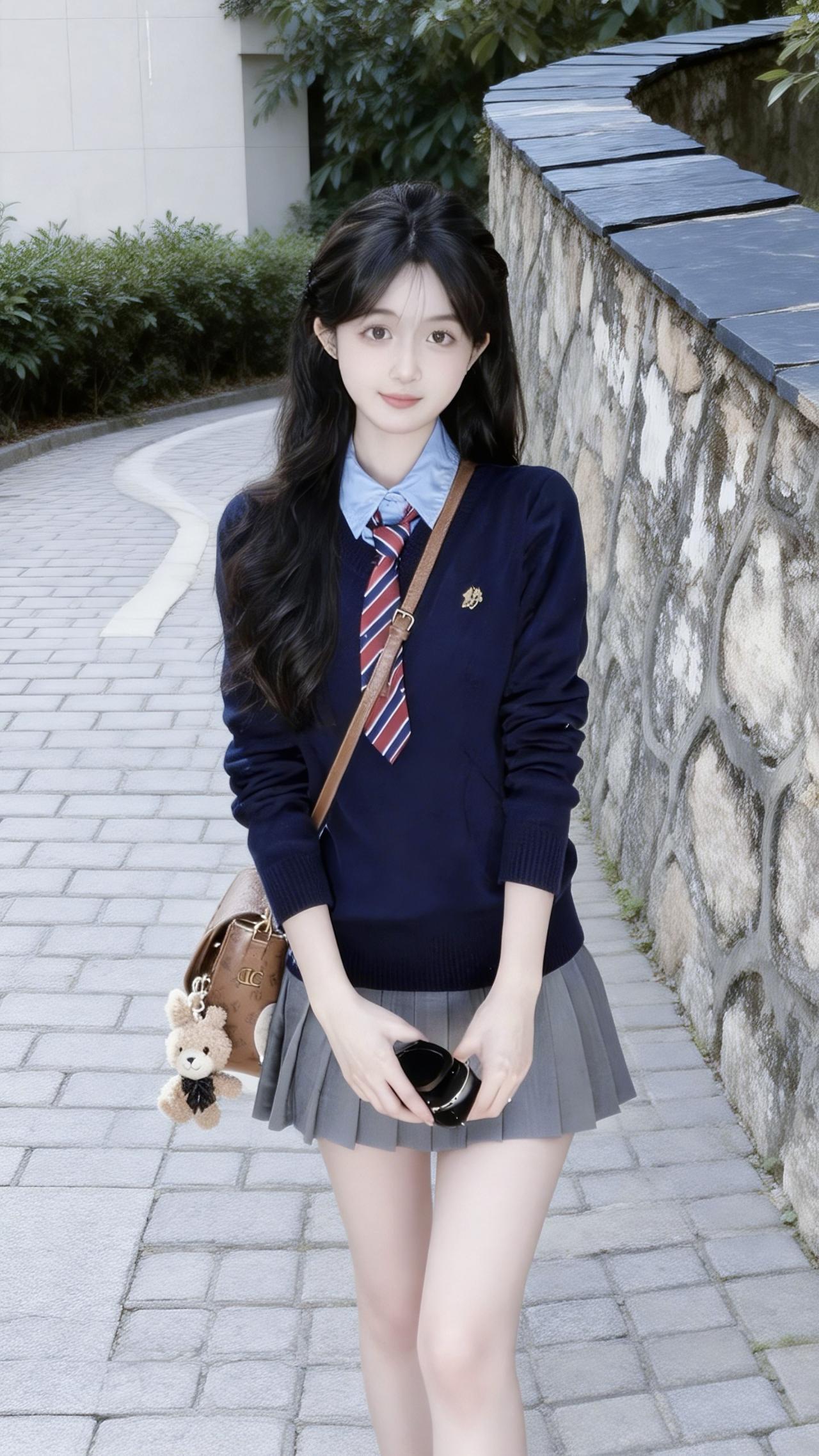 甜妹甜系女孩清纯甜美街拍美女颜值