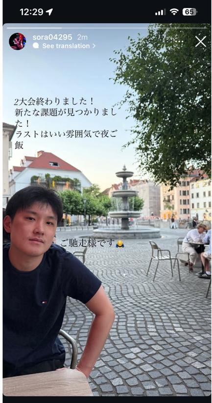 6月22日，张本智和更新：两场比赛结束了，发现了新的课题，最后是在很棒的氛