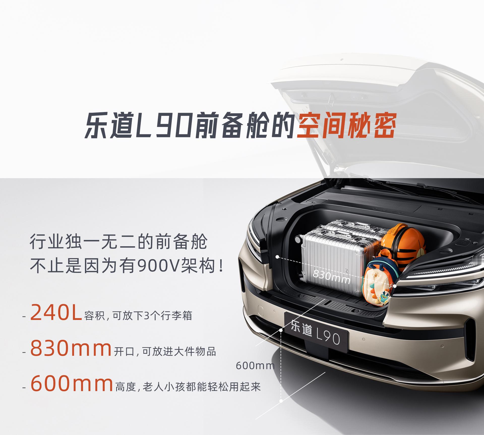 乐道这组图真好，不仅要讲L90前备箱大！还要讲清楚为什么可以这么大！工程上做了