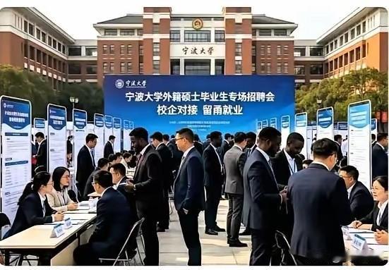 宁大开设外籍留学生专属招聘会，咱们国内的学子呢？宁波大学专门办了一场只面向外籍
