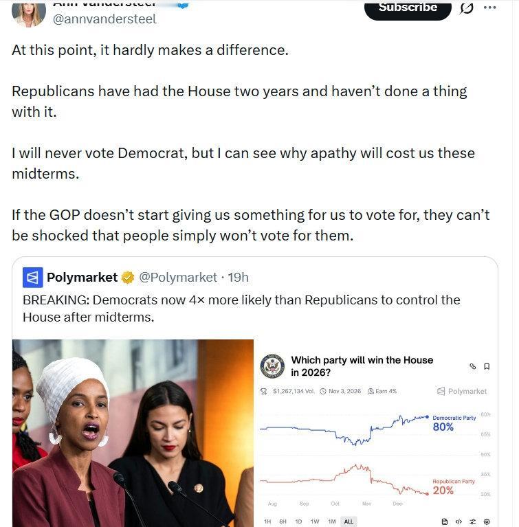 “说到现在，其实已经没什么区别了。共和党已经掌控众议院两年，却几乎什么都没做