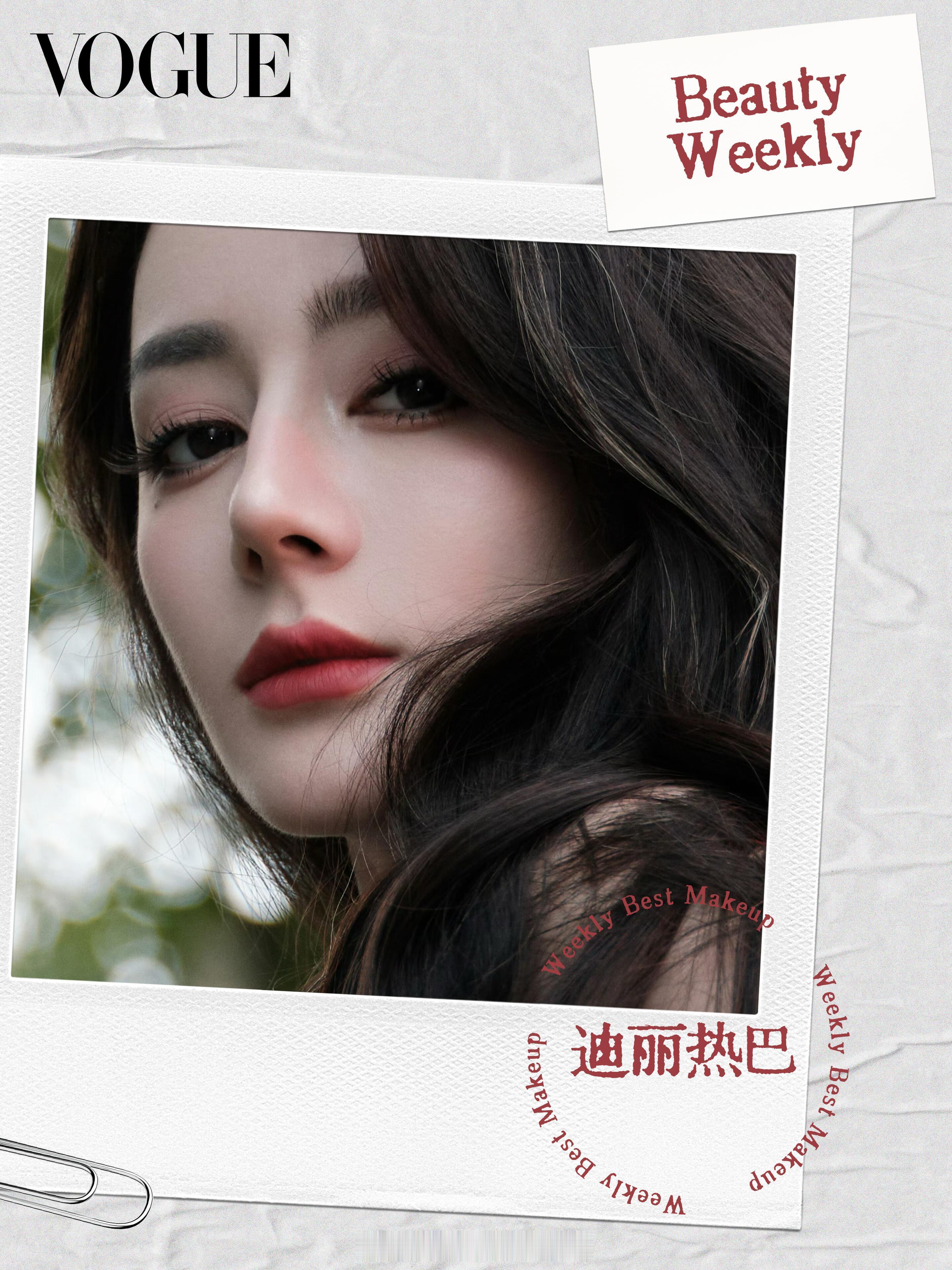 迪丽热巴VOGUE一周妆容TOP👑明艳高级，张扬热烈​​​