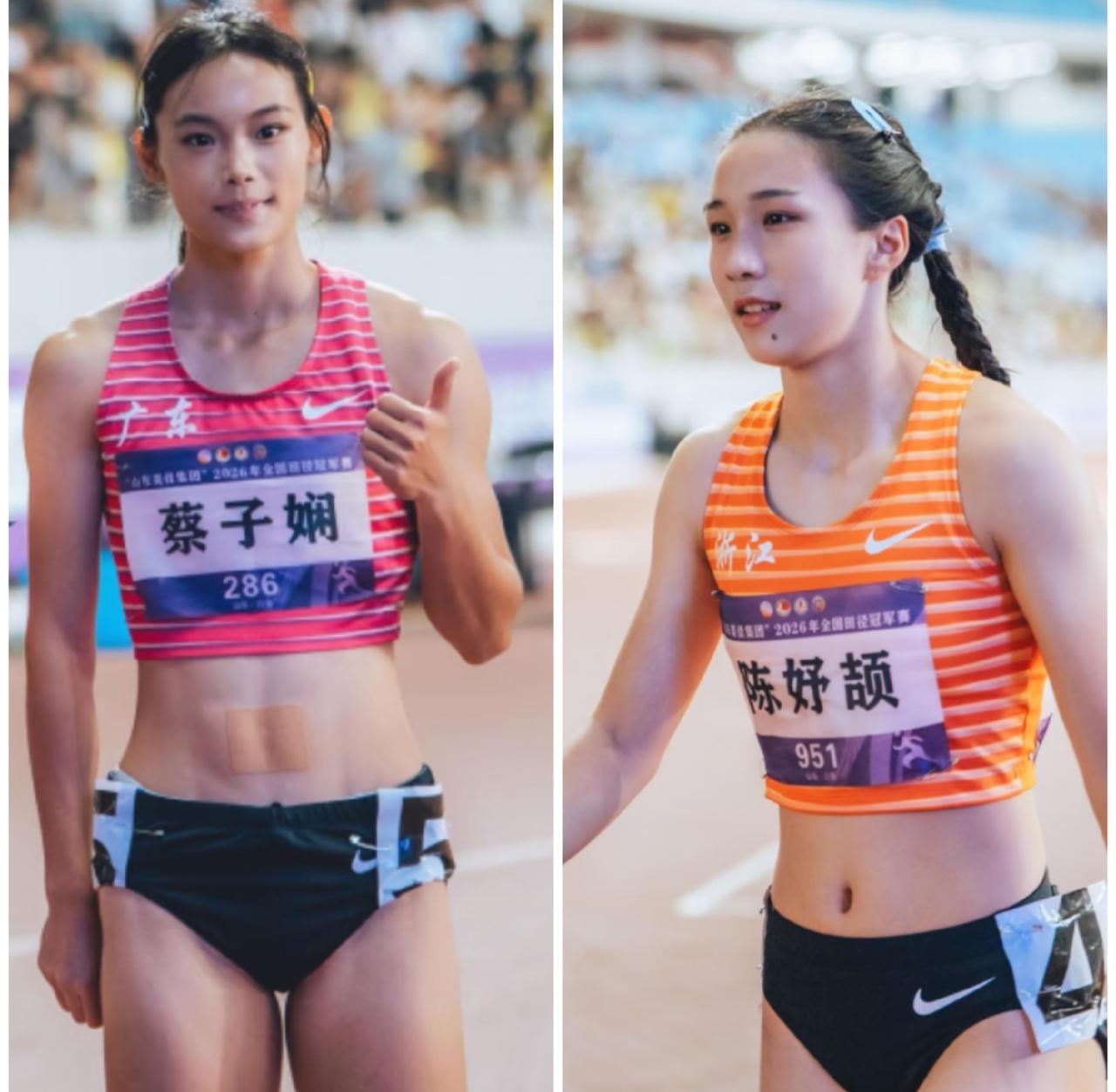 中国女子短跑，出了两个怪物。一个叫陈妤颉，17岁小姑娘大逆风跑出11秒12夺冠，