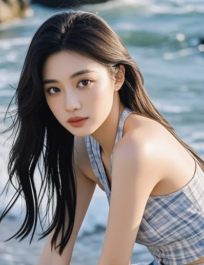 美女的眼神太干净，看得人心都忍不住柔软下来！