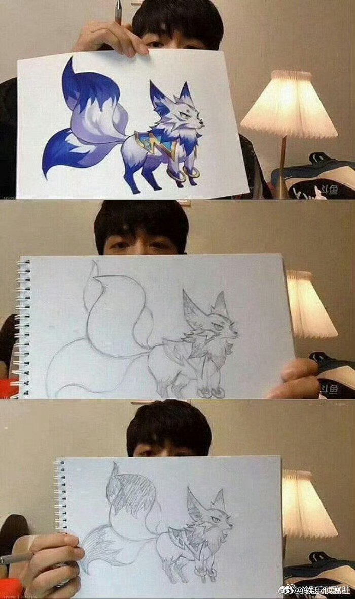 肖战竟然从小学就学画画了，多才多艺的战哥～