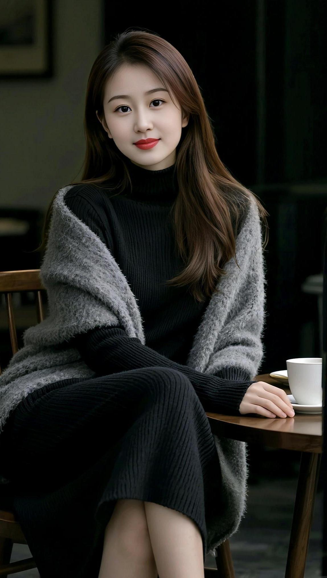 温柔氛围感写真甜美女孩穿搭优雅气质高级感穿搭治愈系