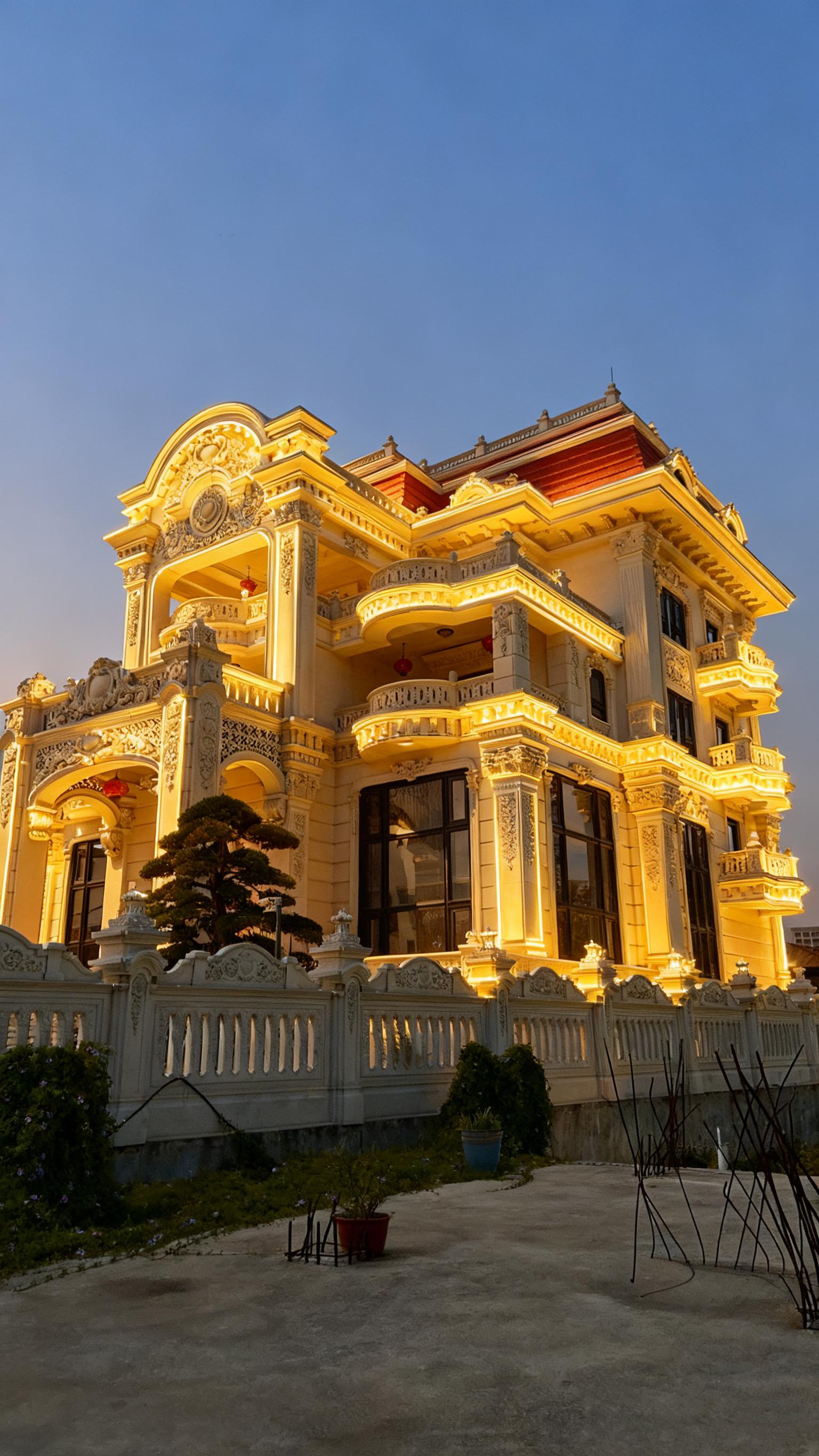 传世大宅。落座福建莆田，占地520方，法式庄园别墅，有全套图纸！