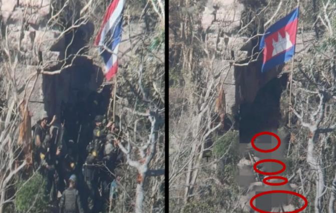 2025年12月17日，柬埔寨军方发布了，柬埔寨敢死队突击达奎寺的画面，泰国军队