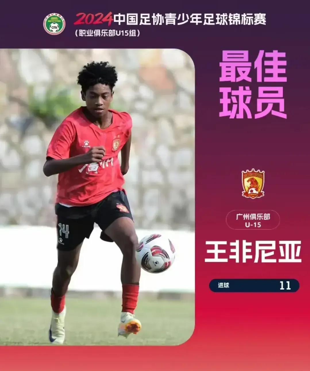 这个中非混血小将王非尼亚未来上限不高啊！好不容易创造了一个点球机会，结果玩勺子点