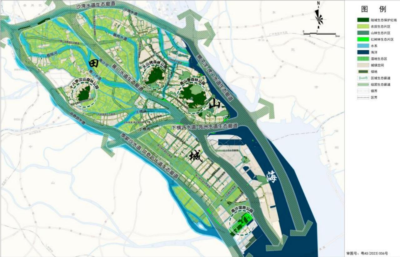【南沙近期将新增3+3+9个公园！大岗榄核等也有份】广州市南沙区绿地系统规划（2