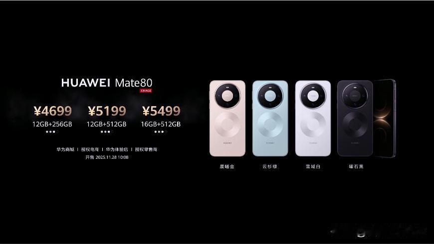 Mate80系列全系3D人脸识别，4699起步这价格真的香了，其他家的都在涨价，