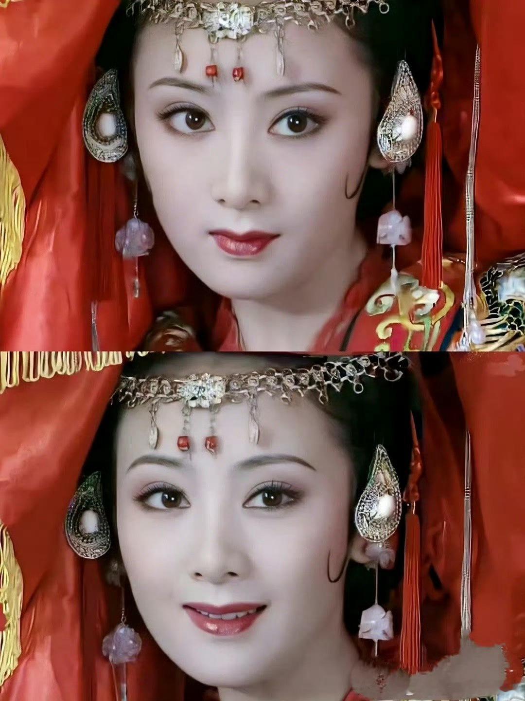 小李琳复出47岁再闯古装剧，横店路透气质绝了。当年凭杜冰雁火遍全国，息影多年低