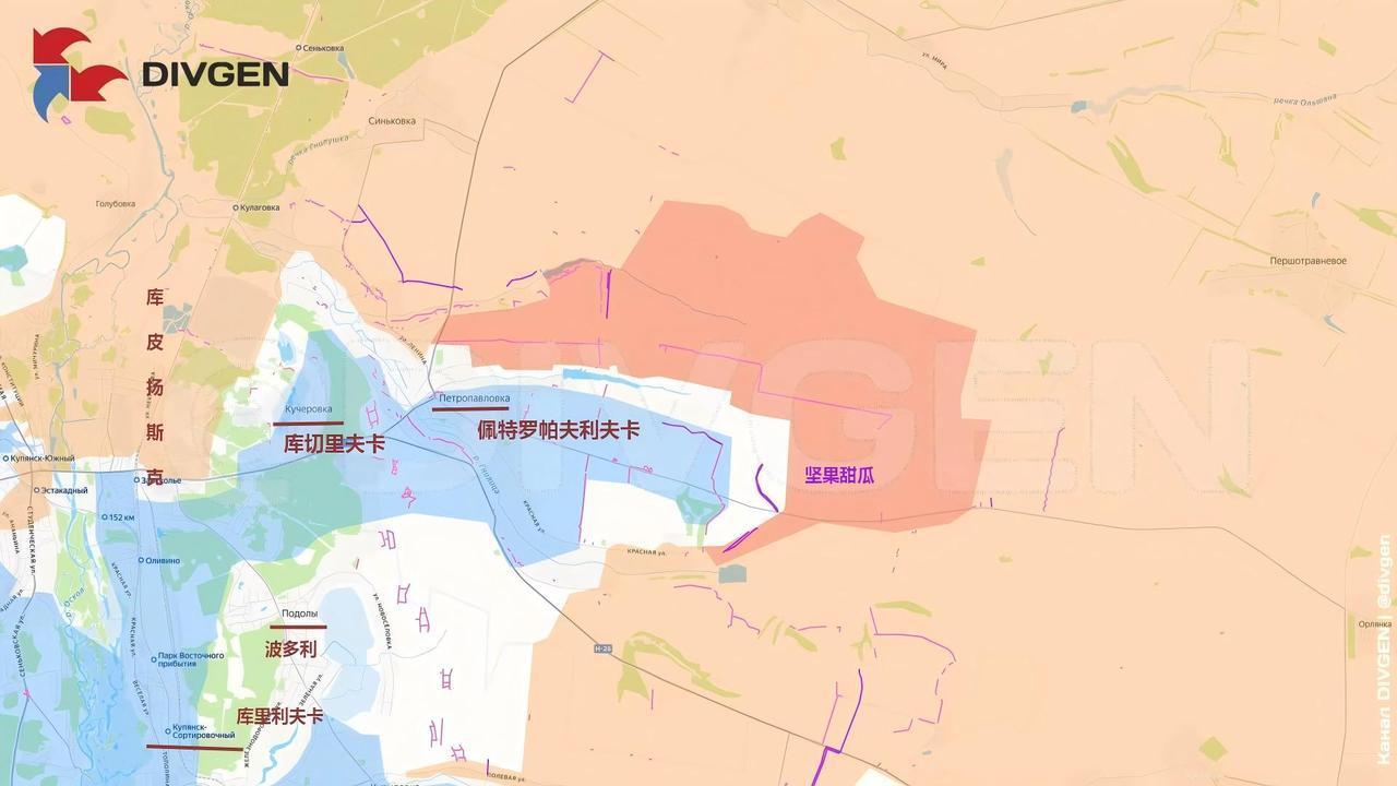 哈尔科夫库皮扬斯克地区，俄军西部集群稳住河西城区寂寞摸鱼，河东城区已开始拉平战场