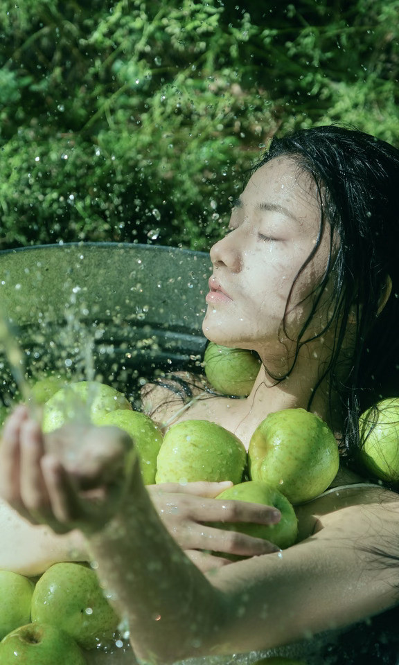 全屏打开我拍的解腻青苹果夏日