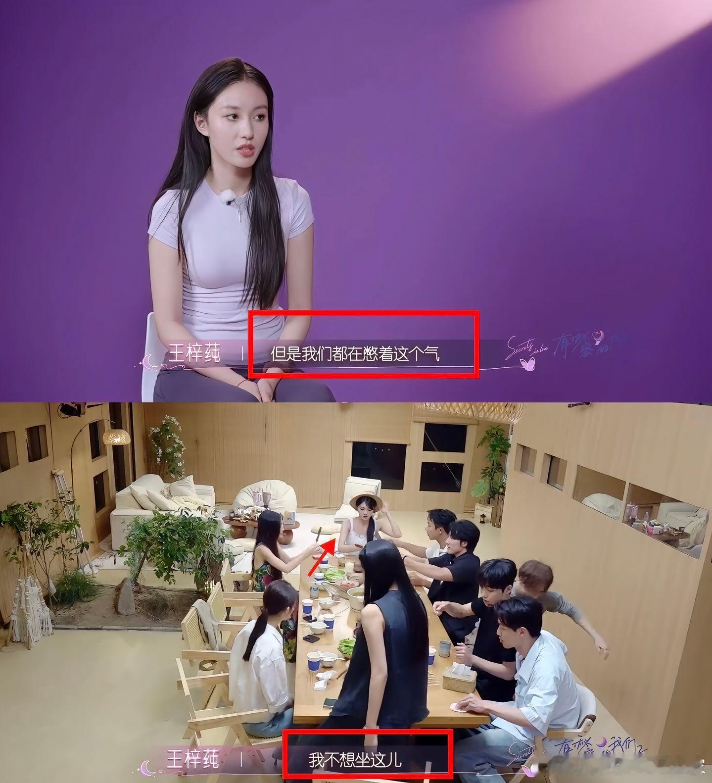 王梓莼就是想说：你们这些素人，我以后是要做顶.流的，以后都是作为00花顶.流啥的