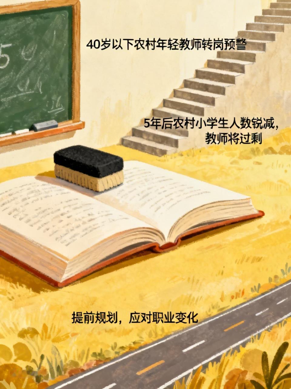 40岁以下的年轻教师，要做好转岗的准备！40岁以下的农村年轻教师，要赶快“动