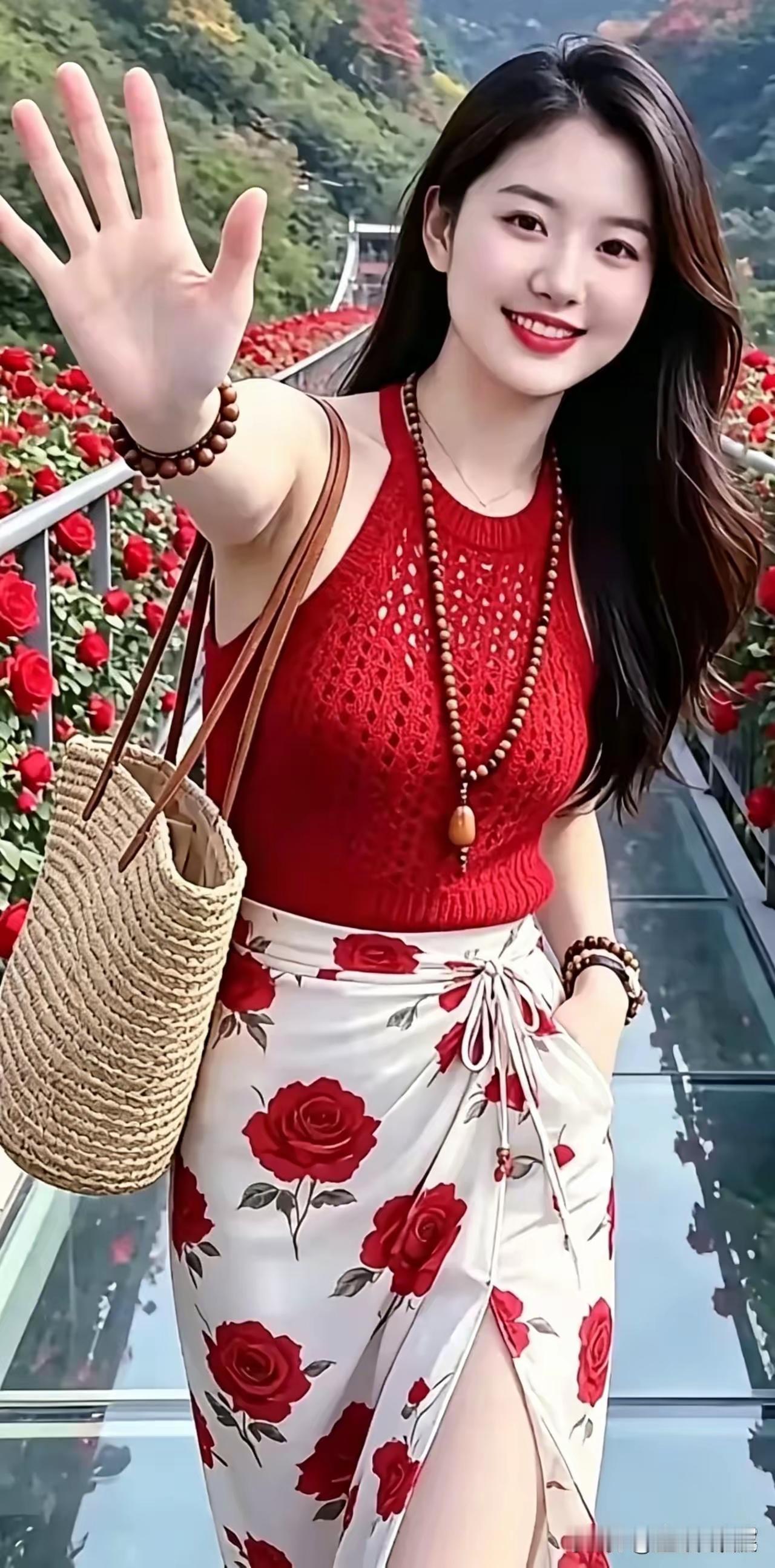 徒步来登山，怡心赏景观。人美工作好，薪资八九千。