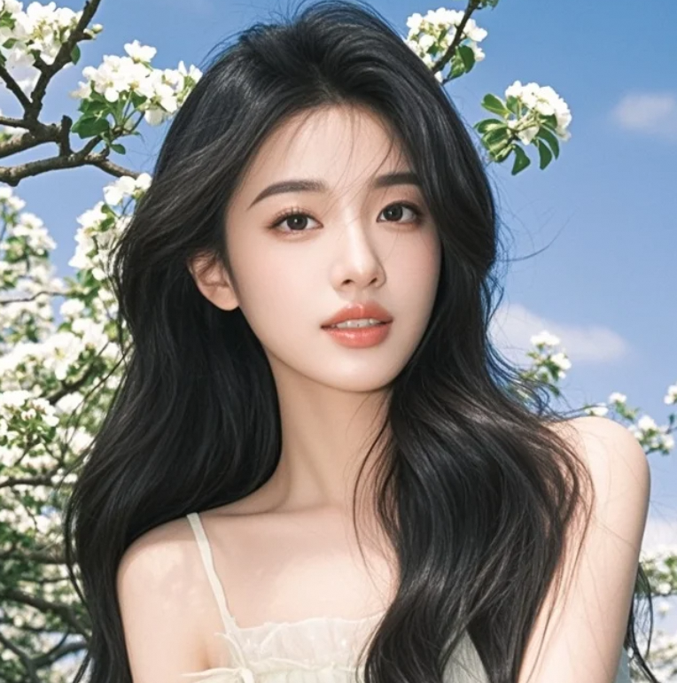 温柔的眼神，甜美的微笑，她是这个季节最美的花朵