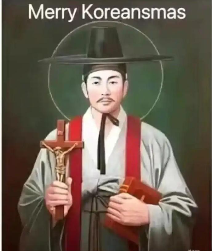 韩国总统李在明发文祝贺圣诞，作为基督教大国，耶稣可能真是韩国的[大笑][大笑]！