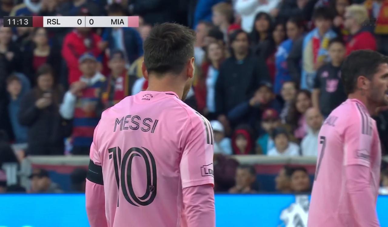 梅西劲射造险，迈阿密国际半场0-0战平皇家盐湖城！虽然没有取得进球，但看过比赛你