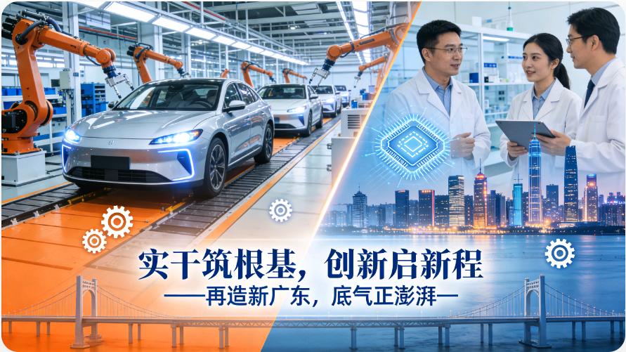 再造一个新广东，底气何在？📢“再造一个新广东”，是立足实干的宏伟蓝图，更