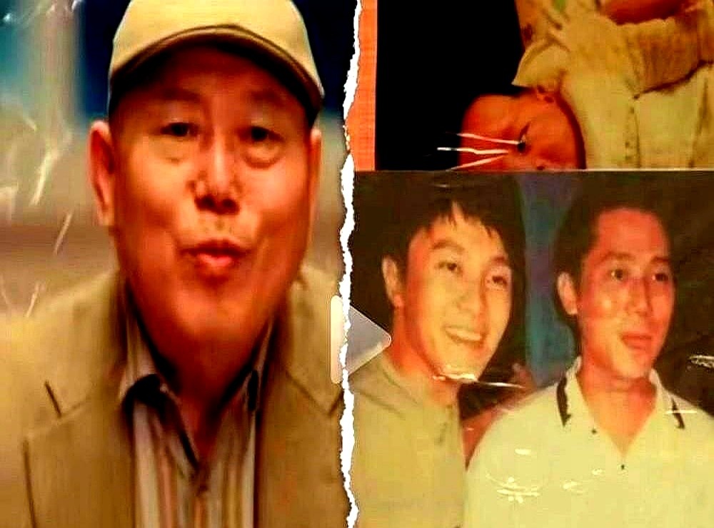 李诚儒晒出和周星驰的合影，结果被扒出原图是梁朝伟，72岁的老爷子硬是把梁朝伟的脸换成了自己。网友翻出