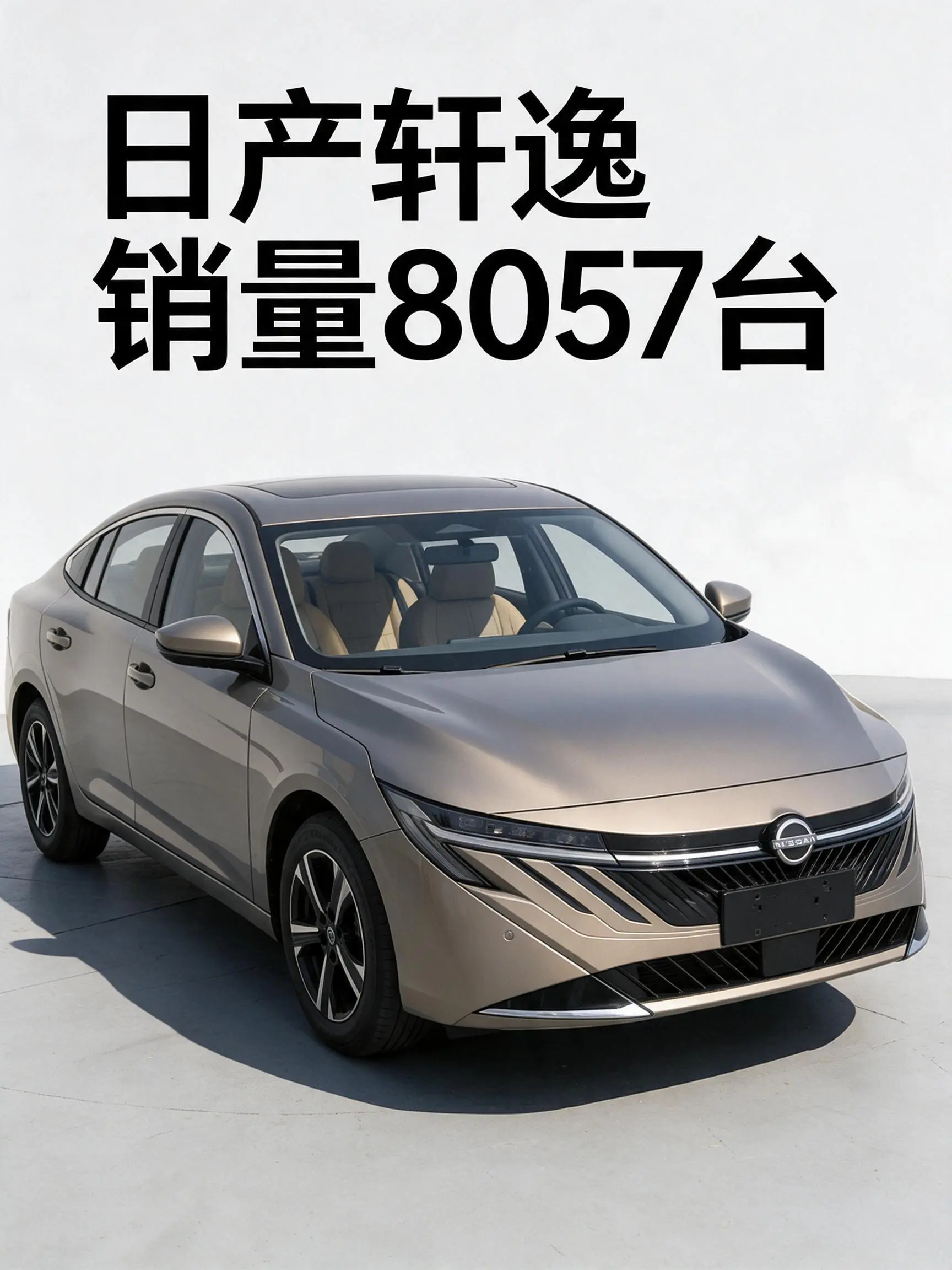 日产轩逸销量8057台，这是扛把子车型，其他车型就更少，新能源销量低。数据来自公开可查信息，我的描述