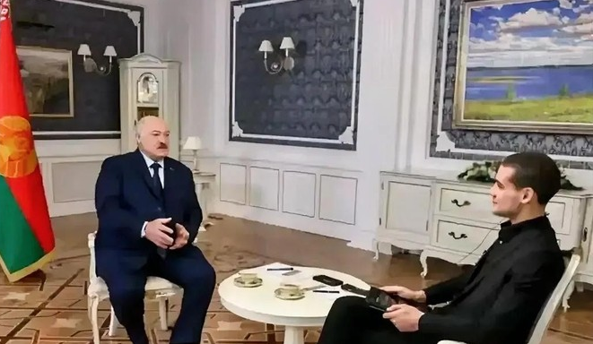 白俄罗斯的总统卢卡申科对欧洲记者说，“美国之所以不敢与中国宣战，那是因为美国已经