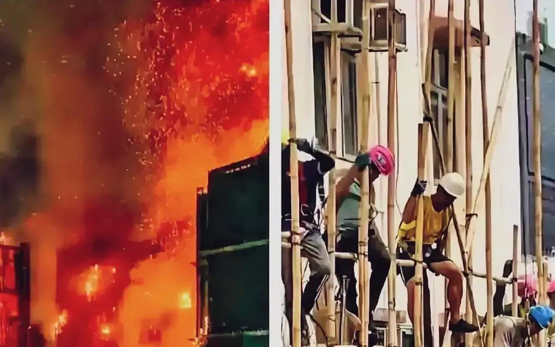 香港竹棚师傅日薪三千港币却招不到徒弟。我上周路过中环工地，抬头看见几个头发花白的