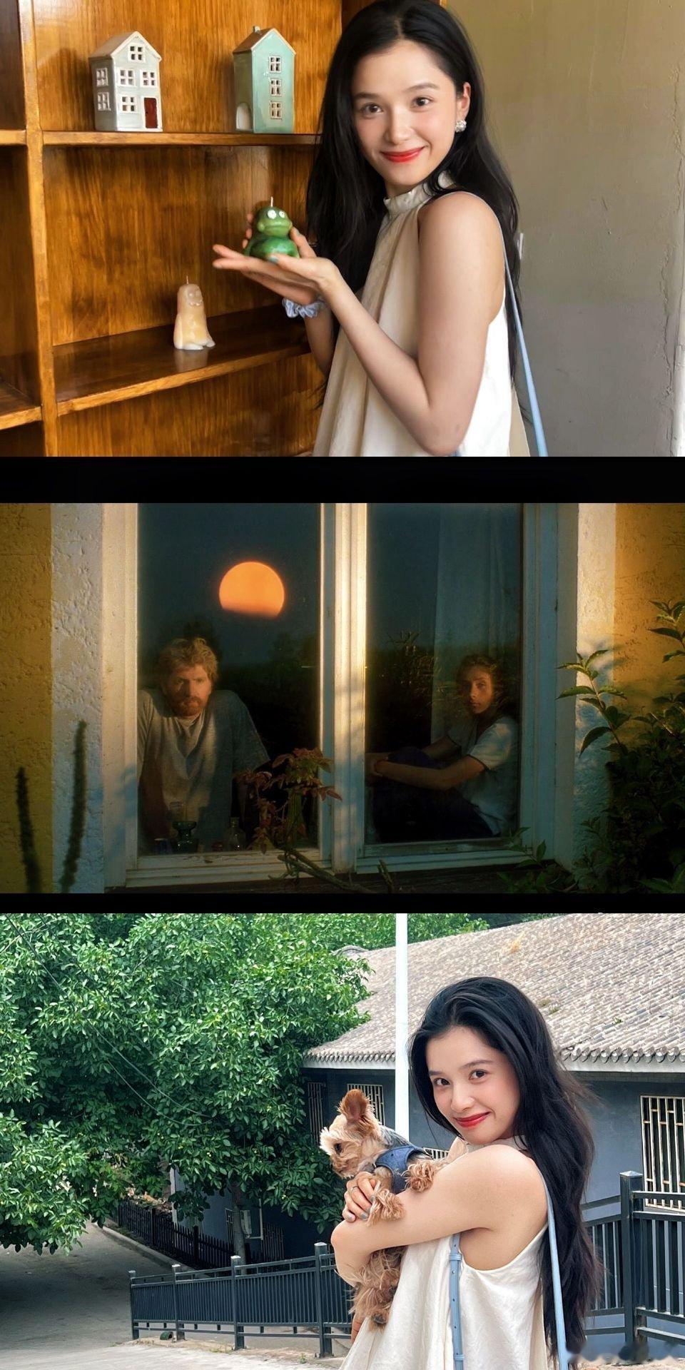 张婧仪的日常随拍也太有味道了！每一张都像生活电影，真的好会拍✨我直接猛猛抄作业！