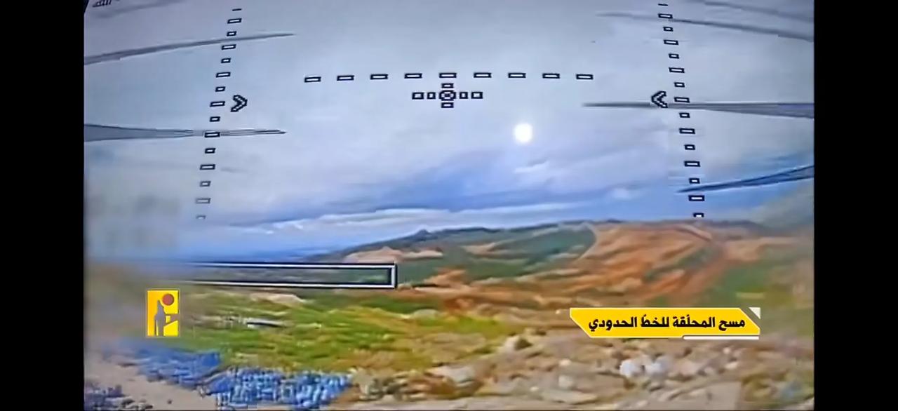 黎巴嫩真主党飞手操纵FPV在黎巴嫩南部靠近以色列边境的马尔卡巴郊区击中一辆以军的